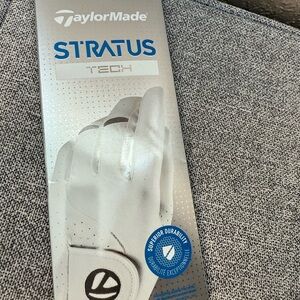 TaylorMade White Golf Glove with Blue Accents